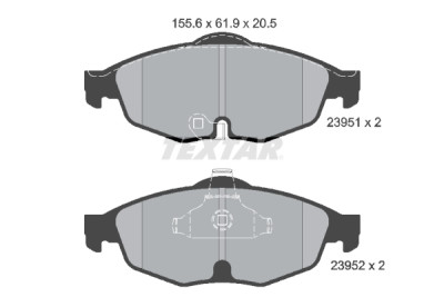 Pastiglie freno TEXTAR 2395101