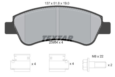 Pastiglie freno TEXTAR 2395401