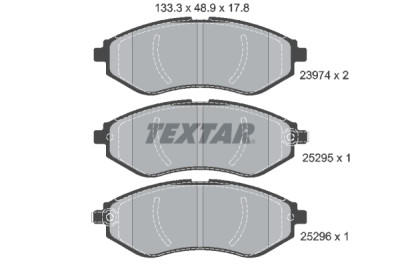 Pastiglie freno TEXTAR 2397406