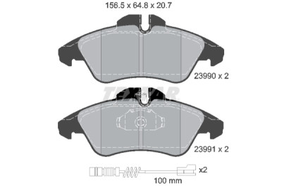 Pastiglie freno TEXTAR 2399002