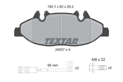 Pastiglie freno TEXTAR 24007 01