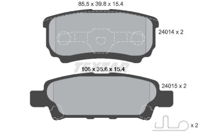 Pastiglie freno TEXTAR 24014 01