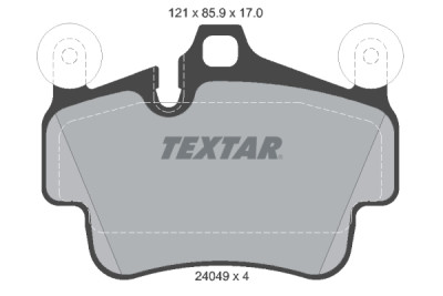 Pastiglie freno TEXTAR 2404903