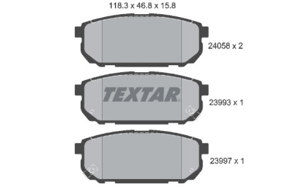 Pastiglie freno TEXTAR 24058 01