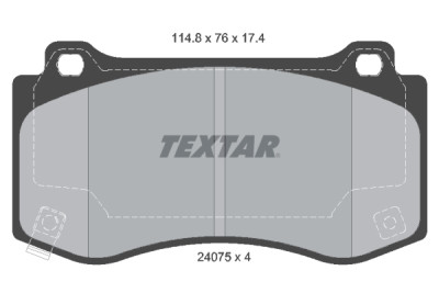 Pastiglie freno TEXTAR 2407501
