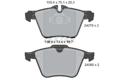 Pastiglie freno TEXTAR 2407903