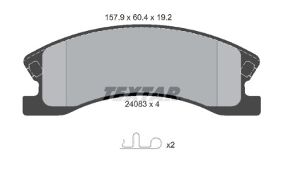 Pastiglie freno TEXTAR 24083 01
