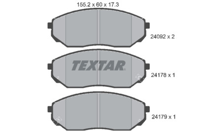 Pastiglie freno TEXTAR 2409201