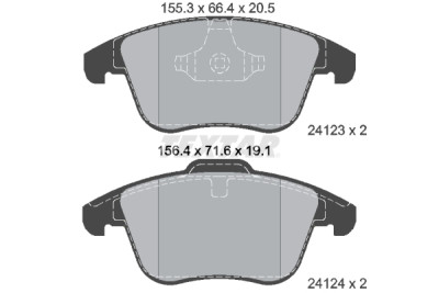 Pastiglie freno TEXTAR 24123 01