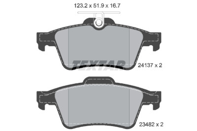 Pastiglie freno TEXTAR 24137 01