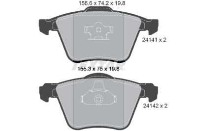 Pastiglie freno TEXTAR 24141 01