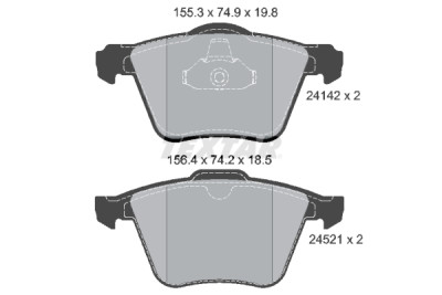 Pastiglie freno TEXTAR 2414201