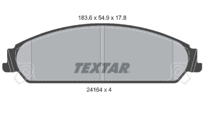 Pastiglie freno TEXTAR 24164 01