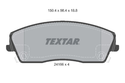 Pastiglie freno TEXTAR 2416601