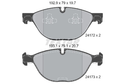 Pastiglie freno TEXTAR 24172 01
