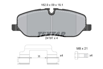 Pastiglie freno TEXTAR 24191 01