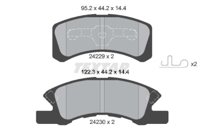 Pastiglie freno TEXTAR 24229 01