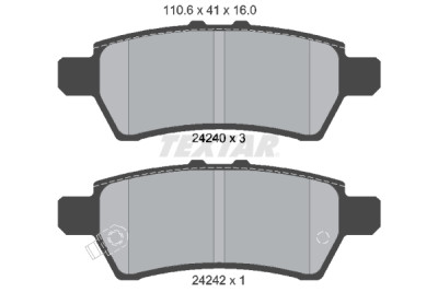Pastiglie freno TEXTAR 24240 01
