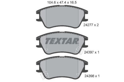 Pastiglie freno TEXTAR 24277 01