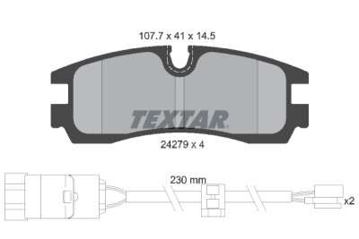 Pastiglie freno TEXTAR 24279 01