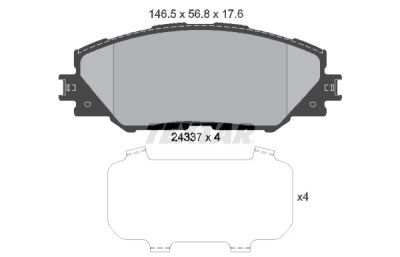 Pastiglie freno TEXTAR 24337 01