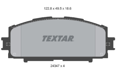 Pastiglie freno TEXTAR 24347 01