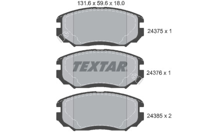 Pastiglie freno TEXTAR 24375 01