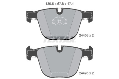 Pastiglie freno TEXTAR 2445801