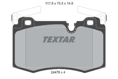 Pastiglie freno TEXTAR 2447801