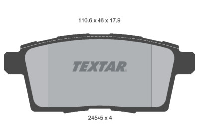 Pastiglie freno TEXTAR 24545 01
