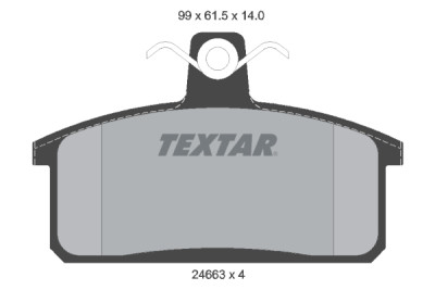 Pastiglie freno TEXTAR 24663 01
