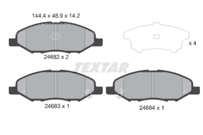 Pastiglie freno TEXTAR 24682 01