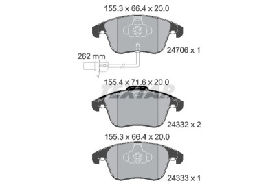 Pastiglie freno TEXTAR 24706 01