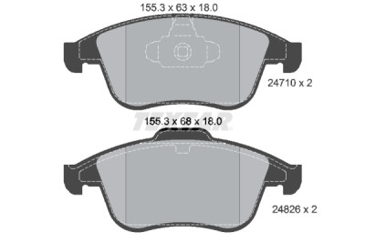 Pastiglie freno TEXTAR 24710 01