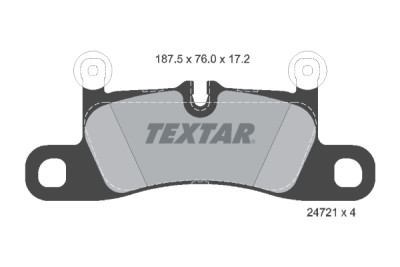 Pastiglie freno TEXTAR 2472101