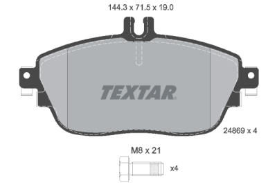 Pastiglie freno TEXTAR 2486901