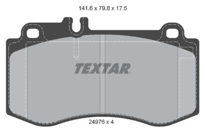 Pastiglie freno TEXTAR 2497601