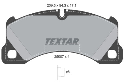 Pastiglie freno TEXTAR 25007 01