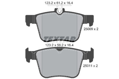 Pastiglie freno TEXTAR 25009 01