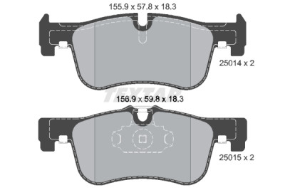 Pastiglie freno TEXTAR 25014 01