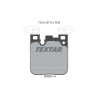 Pastiglie freno TEXTAR 2502901