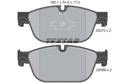 Pastiglie freno TEXTAR 25070 01
