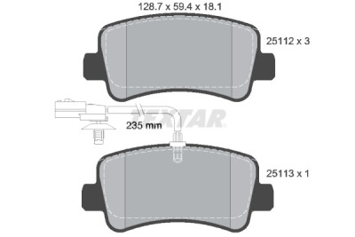 Pastiglie freno TEXTAR 25112 01