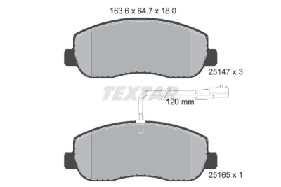 Pastiglie freno TEXTAR 25147 01