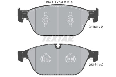 Pastiglie freno TEXTAR 2516002