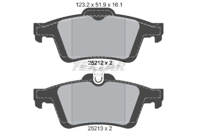 Pastiglie freno TEXTAR 25212 01