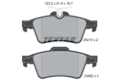 Pastiglie freno TEXTAR 2521801