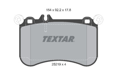 Pastiglie freno TEXTAR 2521901