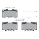 Pastiglie freno TEXTAR 2524001