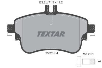 Pastiglie freno TEXTAR 2532601